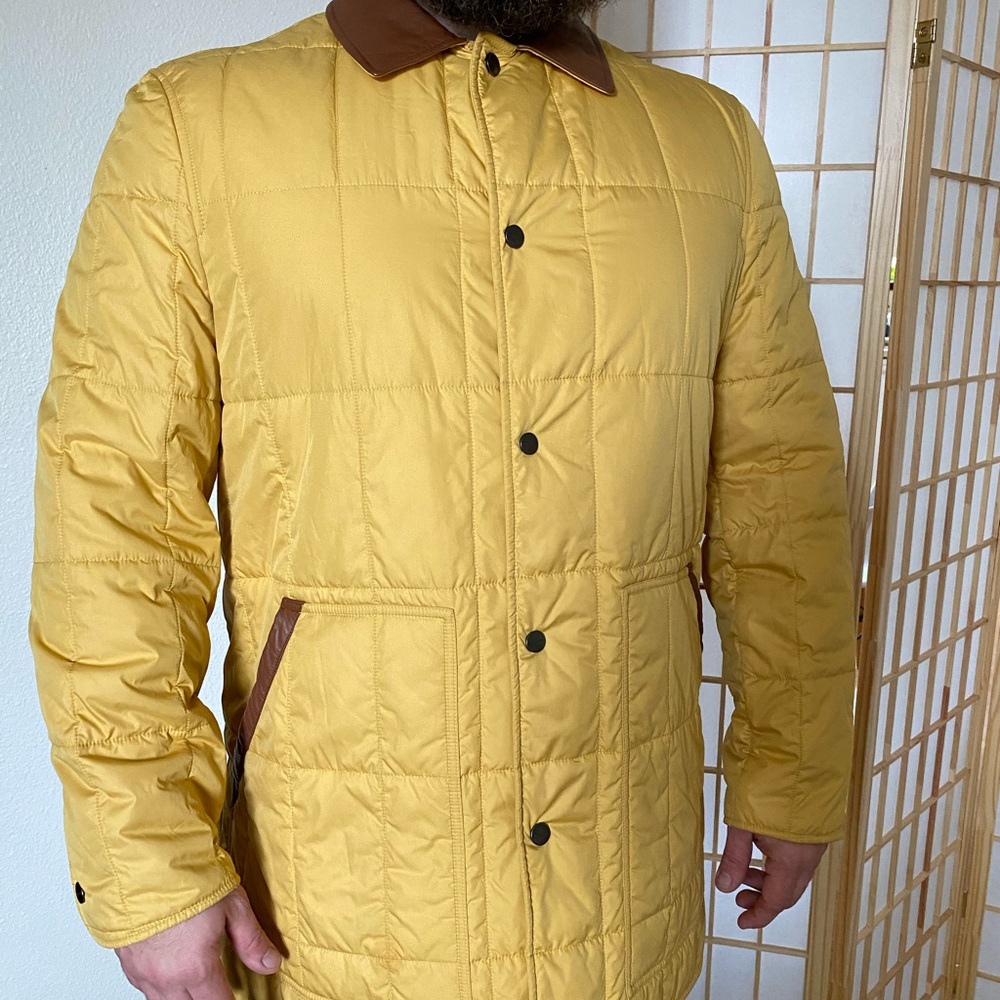 Salvatore Ferragamo Yellow Puffer Jacket
